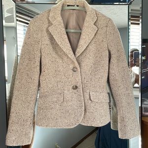 Theory Cream Wool Blazer